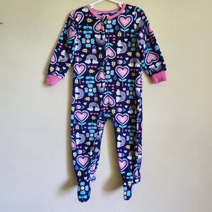 Kids Headquarters - Soft sleeper zip up pajamas with footed Size 2T